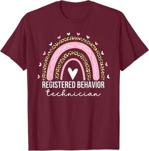 Registered Behavior Technician RBT Behavioral ABA Therapist T-Shirt - T-Shirt | Maroon