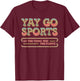 Team Designs | Yay Sports Do The Thing Win Points T-Shirt - T-Shirt | Maroon