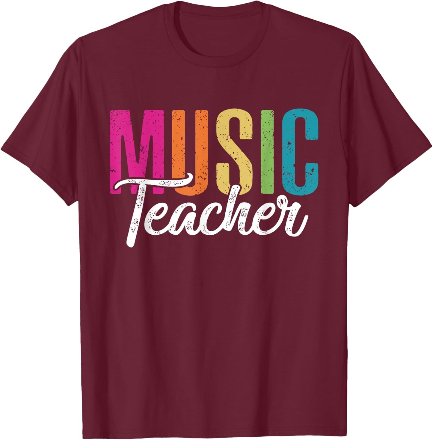 Musician Band Music Teacher T-Shirt - T-Shirt | Maroon
