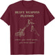 Heavy Weapons Platoon, mortars army olive T-Shirt - T-Shirt | Maroon