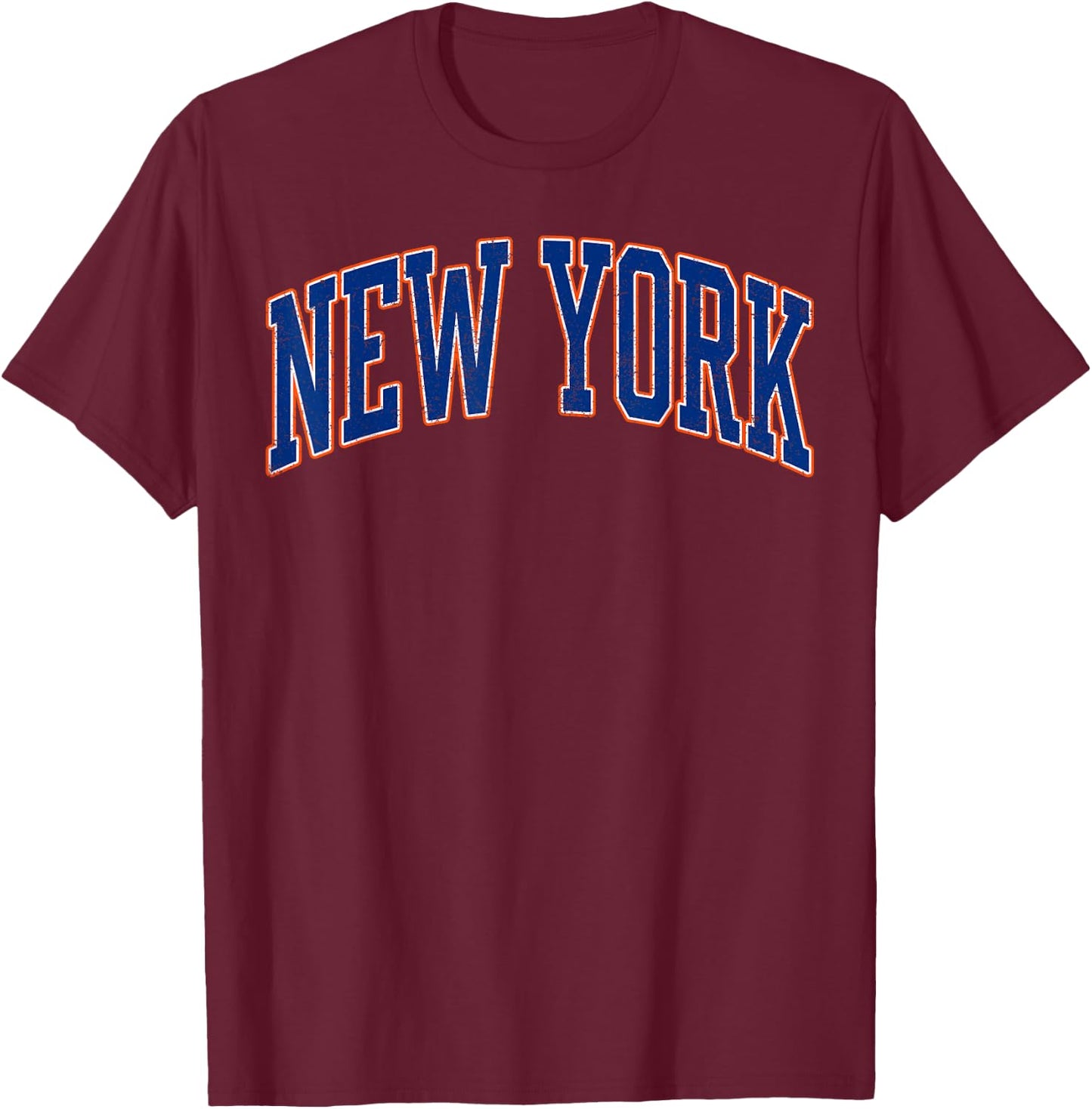 New York - Throwback Design Print - Classic T-Shirt - T-Shirt | Maroon