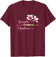 Women T Shirt Cute Best Friend Friendship Flower Girls T-Shirt - T-Shirt | Maroon
