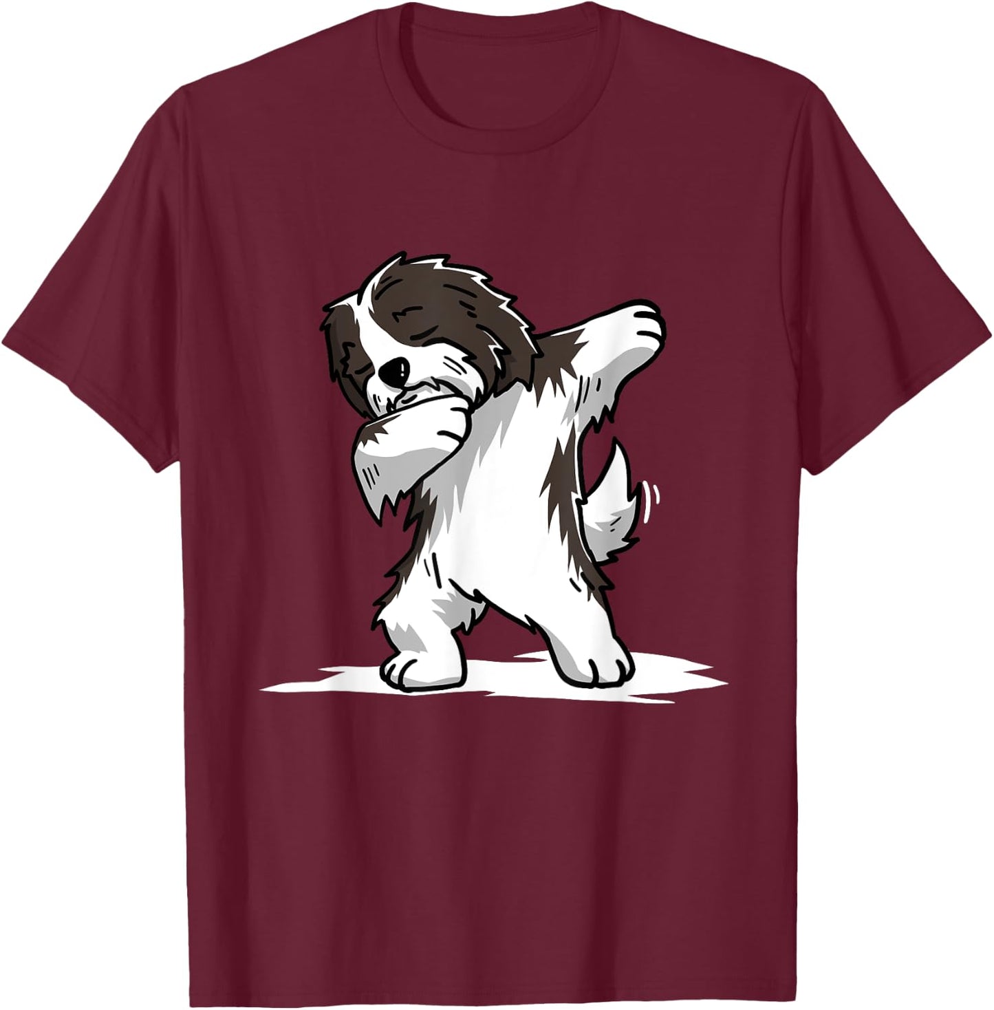 Cute Dabbing Havanese Dog Funny Dab Dance Gift Shirt Women Girls Kids T-Shirt - T-Shirt | Maroon