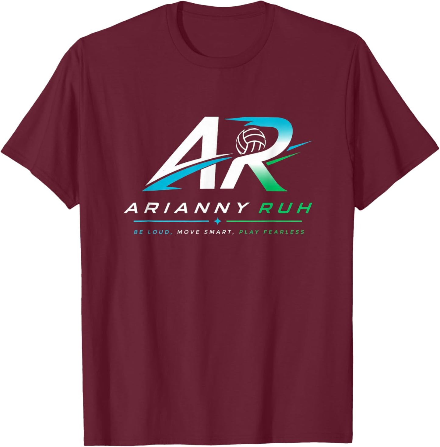 Volleyball Logo T-Shirt - T-Shirt | Maroon