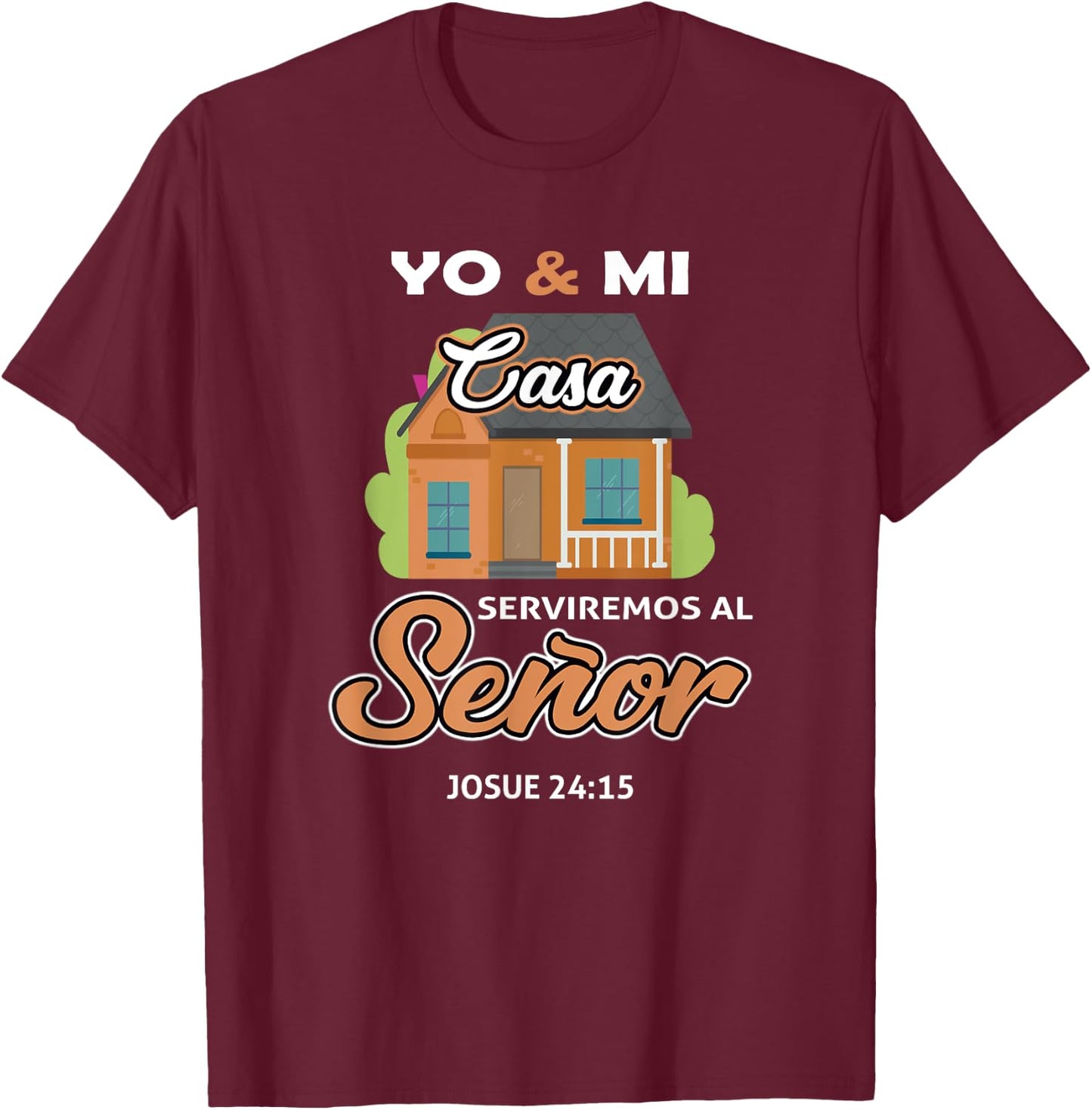 camisas cristianas Spanish christian T-Shirt - T-Shirt | Maroon