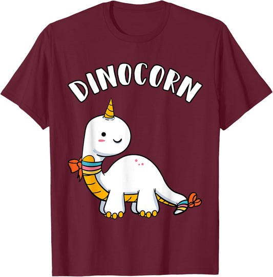 Dinocorn Dinosaur Unicorn Dinosaur Lovers Unicorn T-Shirt - T-Shirt | Maroon