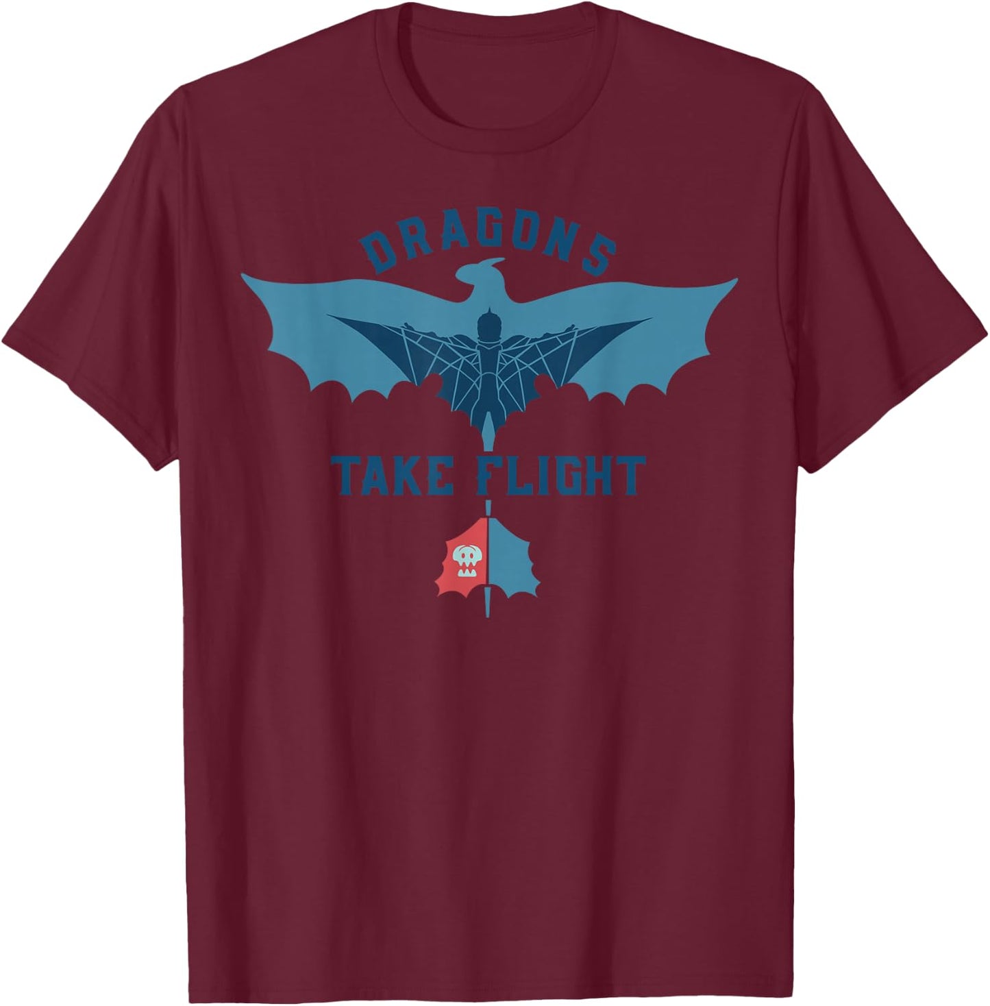 How to Train Your Dragon 3 Escape T-Shirt - T-Shirt | Maroon