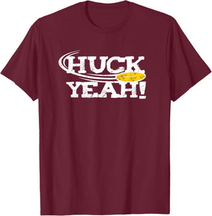 Funny Ultimate Frisbee Shirt Gift Frisbee Player Huck T-Shirt - T-Shirt | Maroon