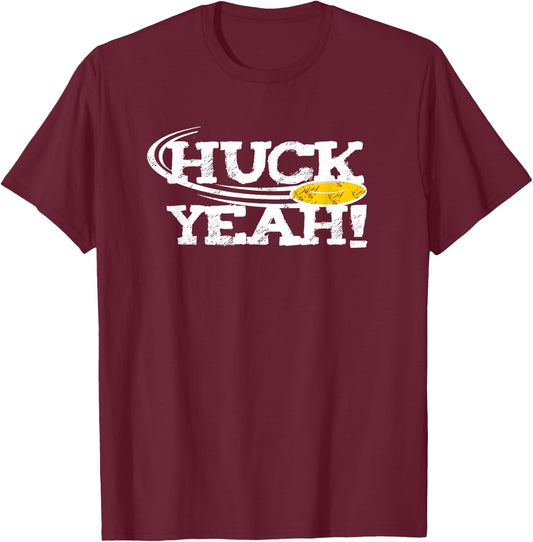 Funny Ultimate Frisbee Shirt Gift Frisbee Player Huck T-Shirt - T-Shirt | Maroon
