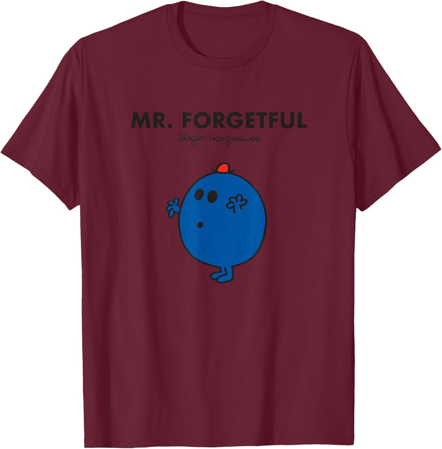 Mr. Men Mr. Forgetful T-Shirt - T-Shirt | Maroon