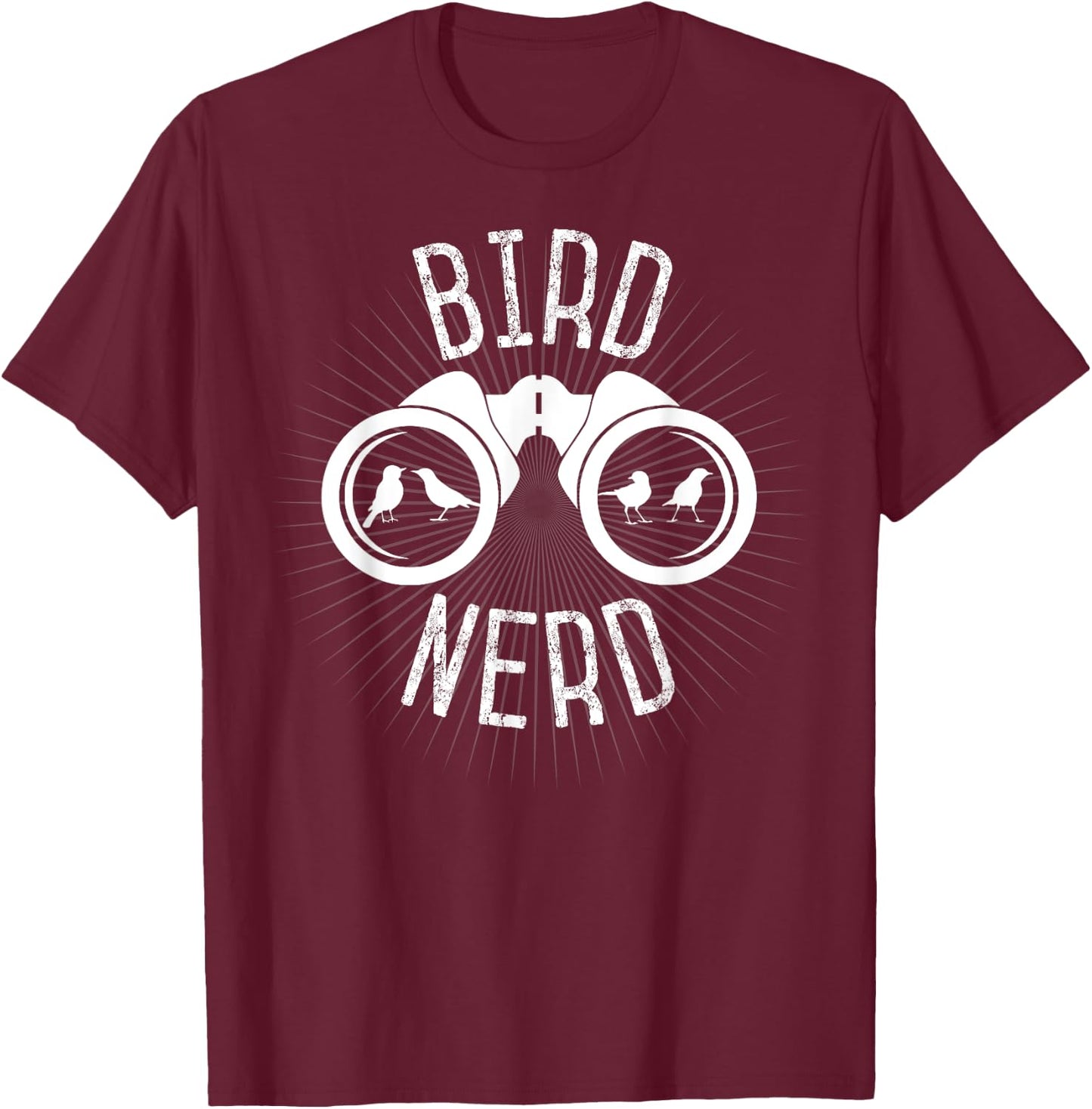 Birdwatcher Gifts, Birdwatching : Bird Nerd Shirt T-Shirt - T-Shirt | Maroon