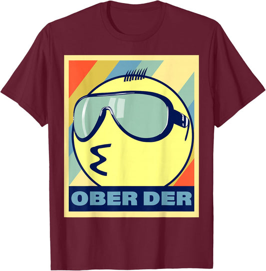 Filipino Emoticon Ober Der Philippine Lips Pointing T-Shirt - T-Shirt | Maroon