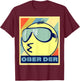 Filipino Emoticon Ober Der Philippine Lips Pointing T-Shirt - T-Shirt | Maroon