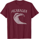 Vintage Nicaragua Surf T-Shirt - T-Shirt | Maroon