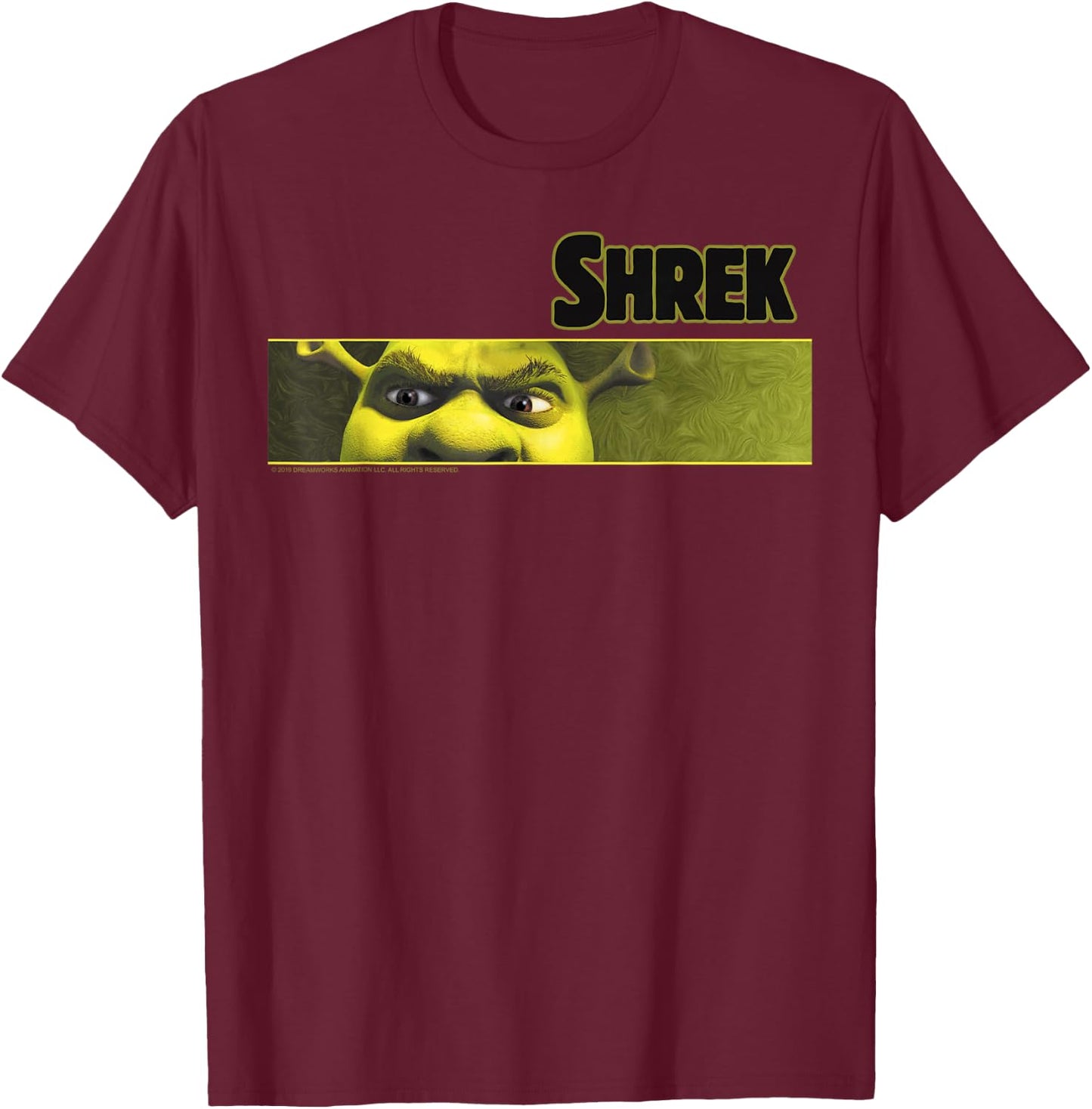 Shrek Angry Ogre Eyes T-Shirt - T-Shirt | Maroon