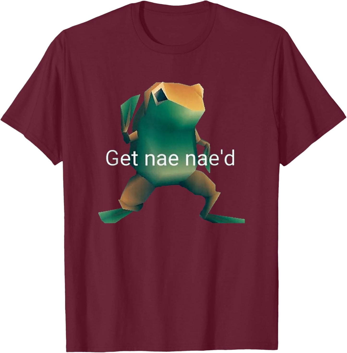 Get Nae Nae'd Meme Dancing Frog T-Shirt - T-Shirt | Maroon