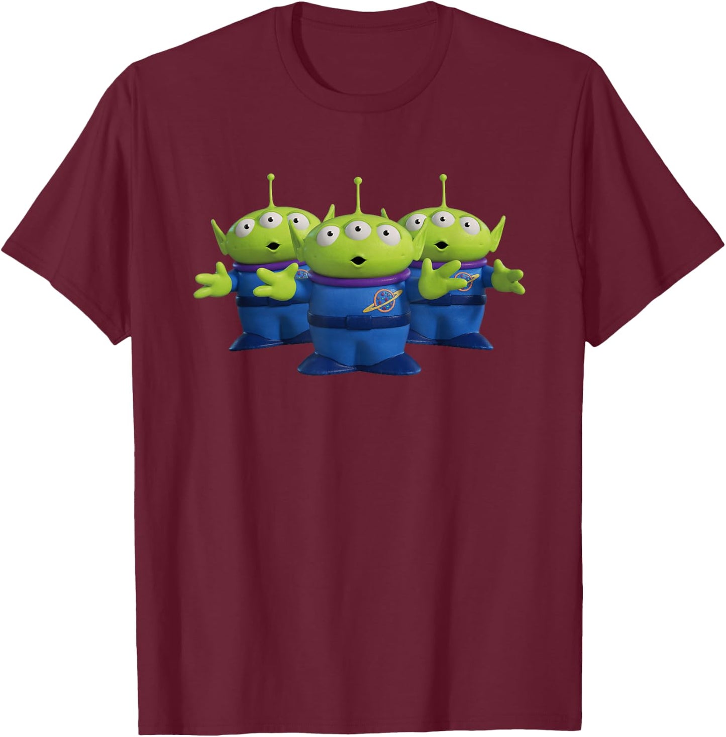 Disney Pixar Toy Story 4 Three Aliens T-Shirt - T-Shirt | Maroon