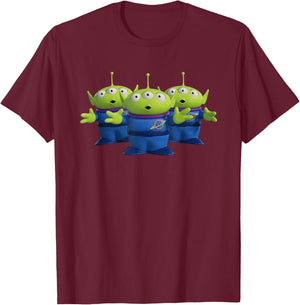 Disney Pixar Toy Story 4 Three Aliens T-Shirt - T-Shirt | Maroon