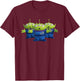 Disney Pixar Toy Story 4 Three Aliens T-Shirt - T-Shirt | Maroon