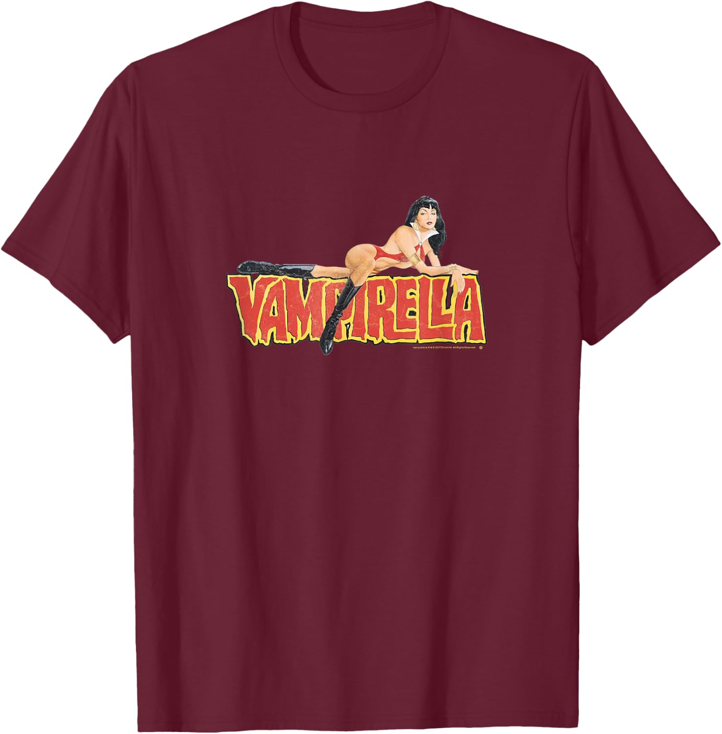 Dynamite Vampirella 'Mayhew Art' T-Shirt - T-Shirt | Maroon