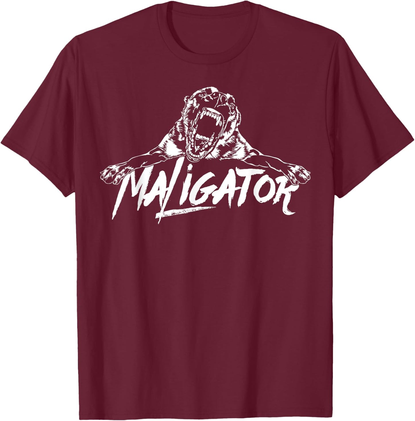 Maligator Belgian Malinois dog Hund Shirt gift Women T-Shirt - T-Shirt | Maroon