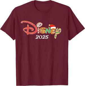 Disney Holiday Christmas Vacation Trip Gingerbread Logo 2025 T-Shirt - T-Shirt | Maroon
