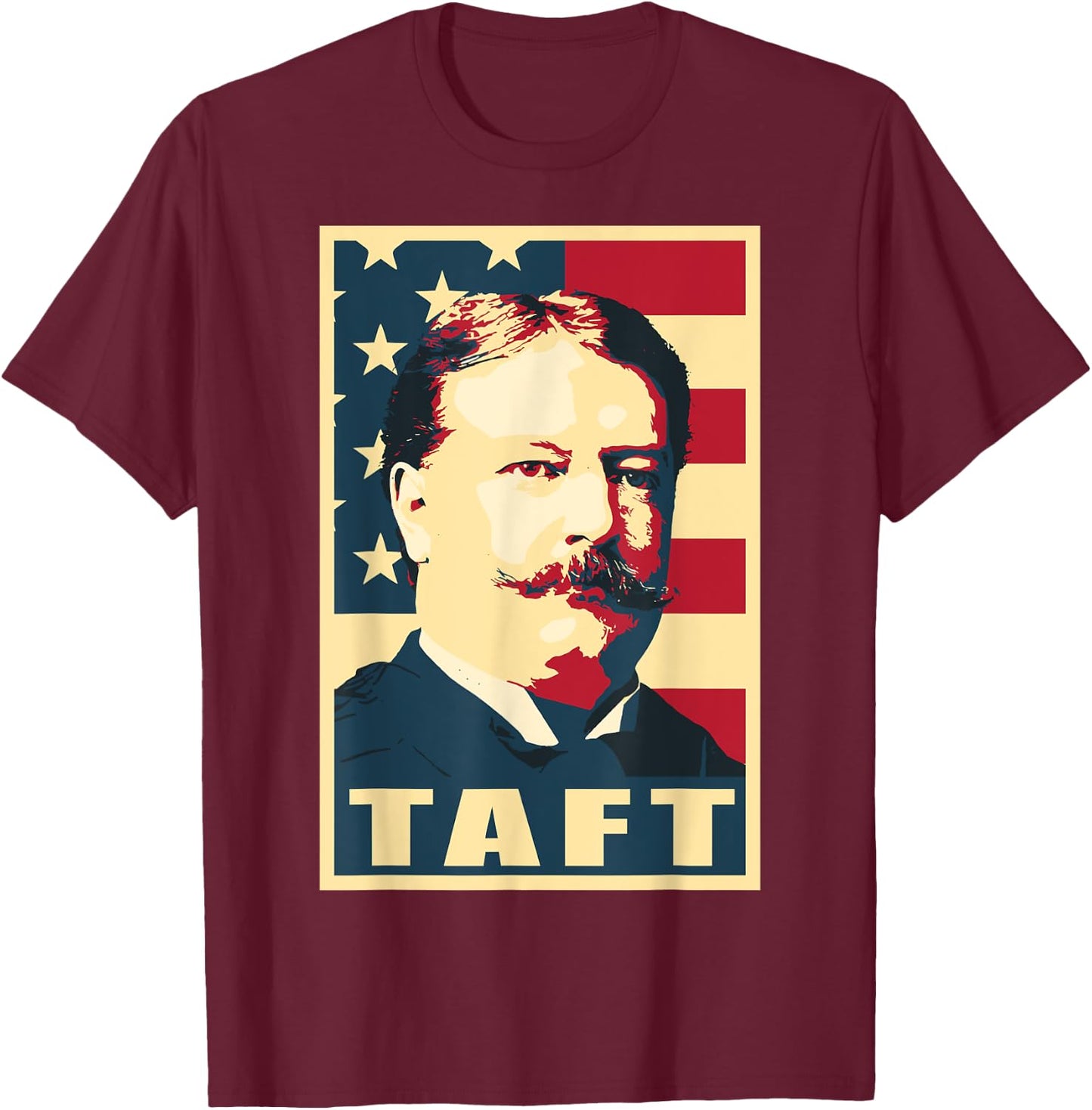 President William Howard Taft T-Shirt - T-Shirt | Maroon