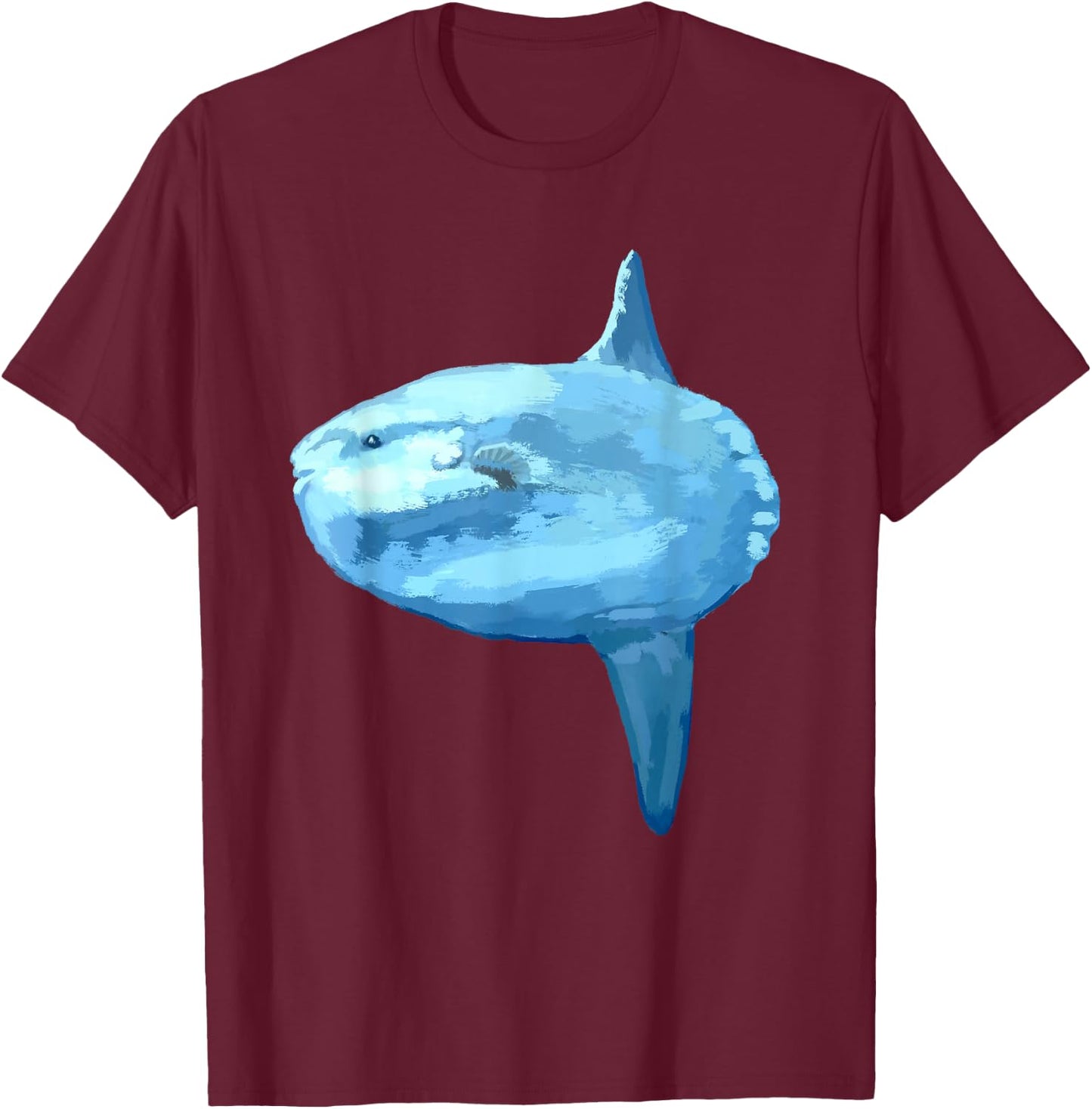 Ocean Sunfish Common Mola T Shirt T-Shirt - T-Shirt | Maroon
