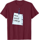 Haunted Shopping List / Ghost T-Shirt - T-Shirt | Maroon