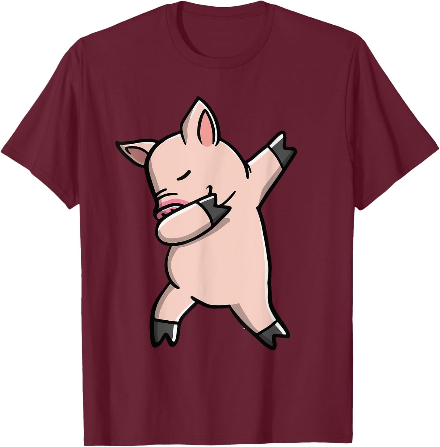 Dabbing Piggy Youth Piglet Costume Kids T-Shirt - T-Shirt | Maroon
