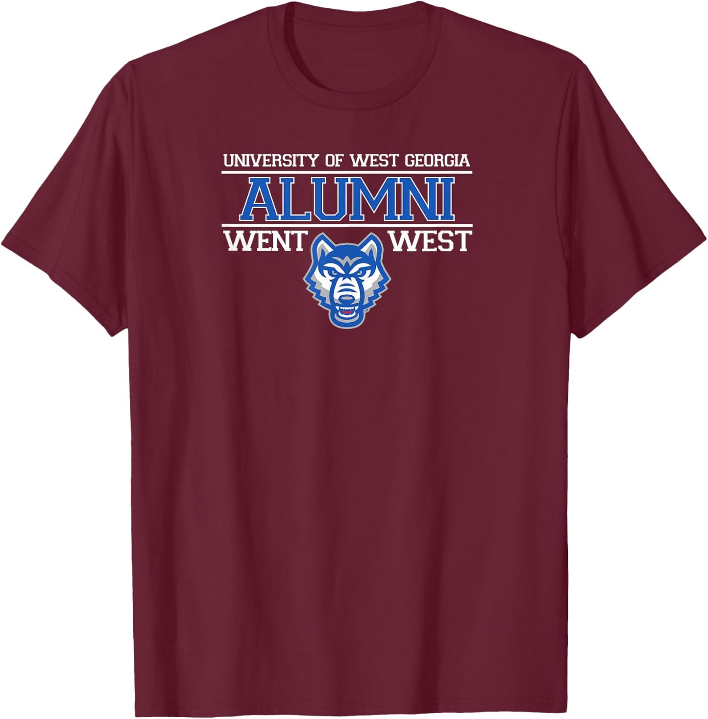University of West Georgia Went West Alumni T-Shirt - T-Shirt | Maroon