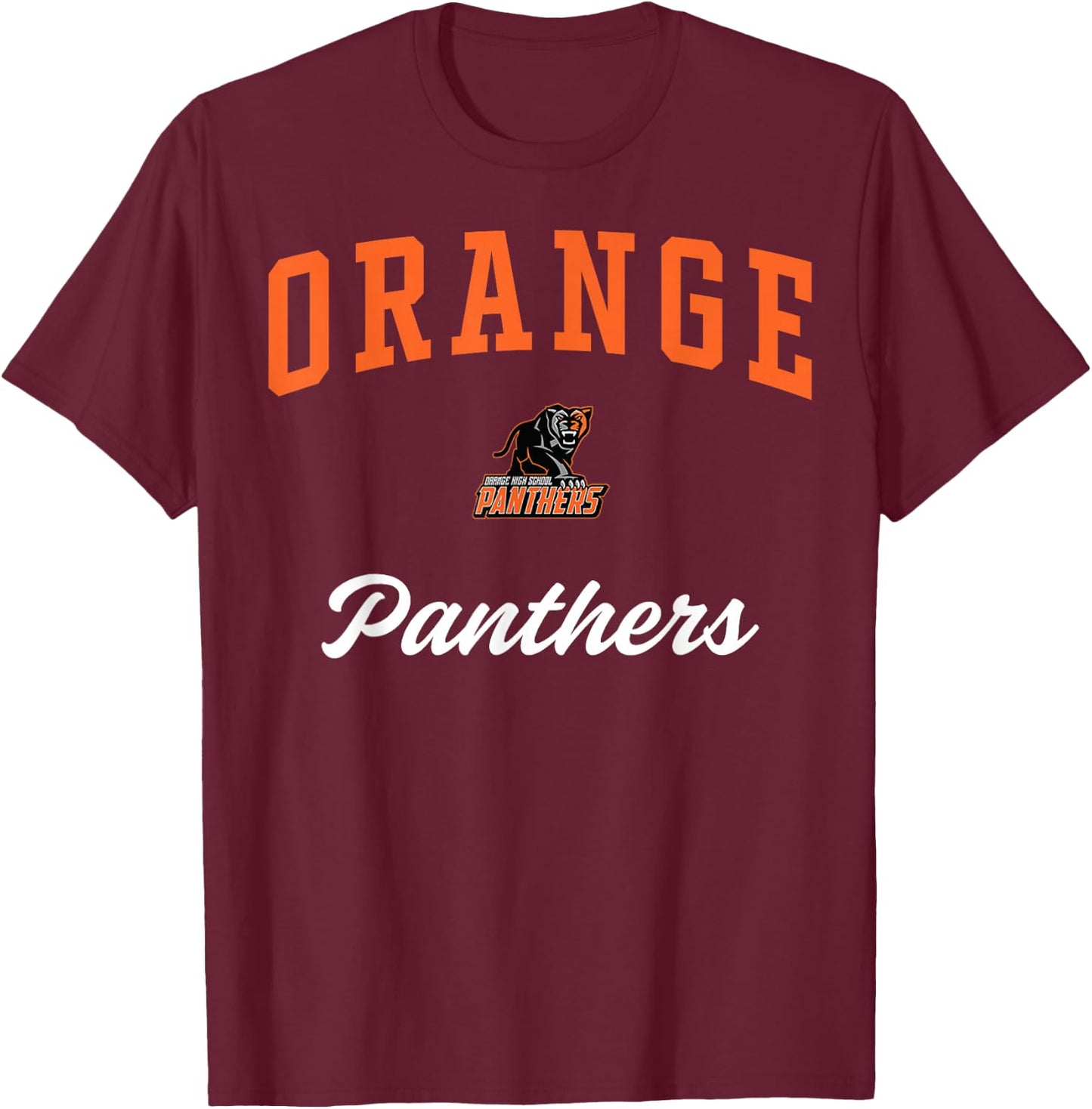 Orange High School Panthers C3 T-Shirt - T-Shirt | Maroon