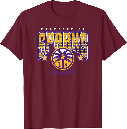 WNBA Los Angeles Sparks Nothing but Net T-Shirt - T-Shirt | Maroon