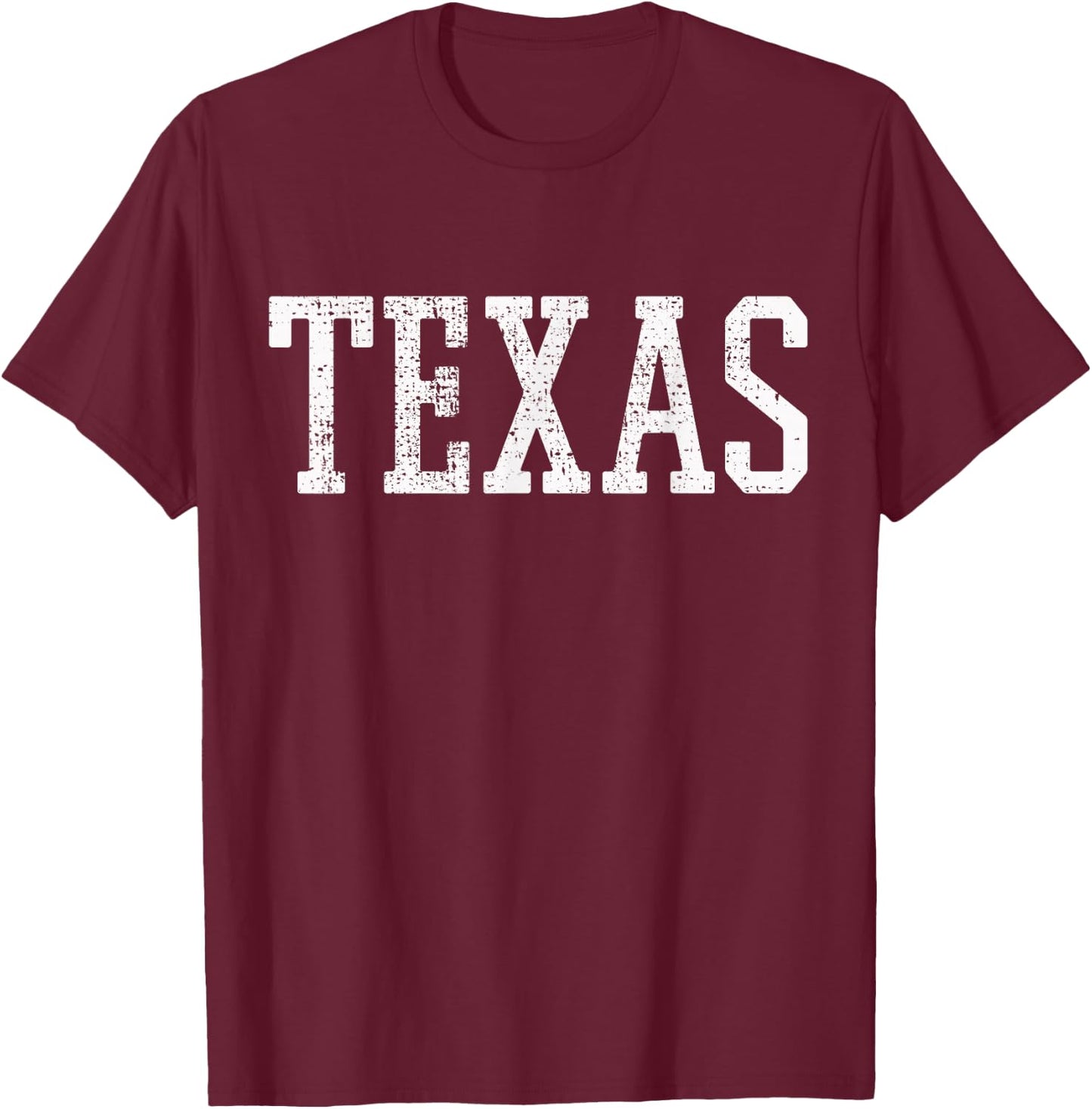 Texas US State Country Traveler T-Shirt - T-Shirt | Maroon
