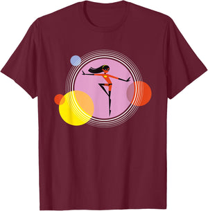 Disney Pixar Incredibles Violet Parr Mid Mod T-Shirt - T-Shirt | Maroon