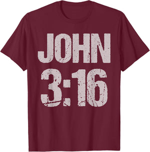 John 3:16 T-Shirt - T-Shirt | Maroon