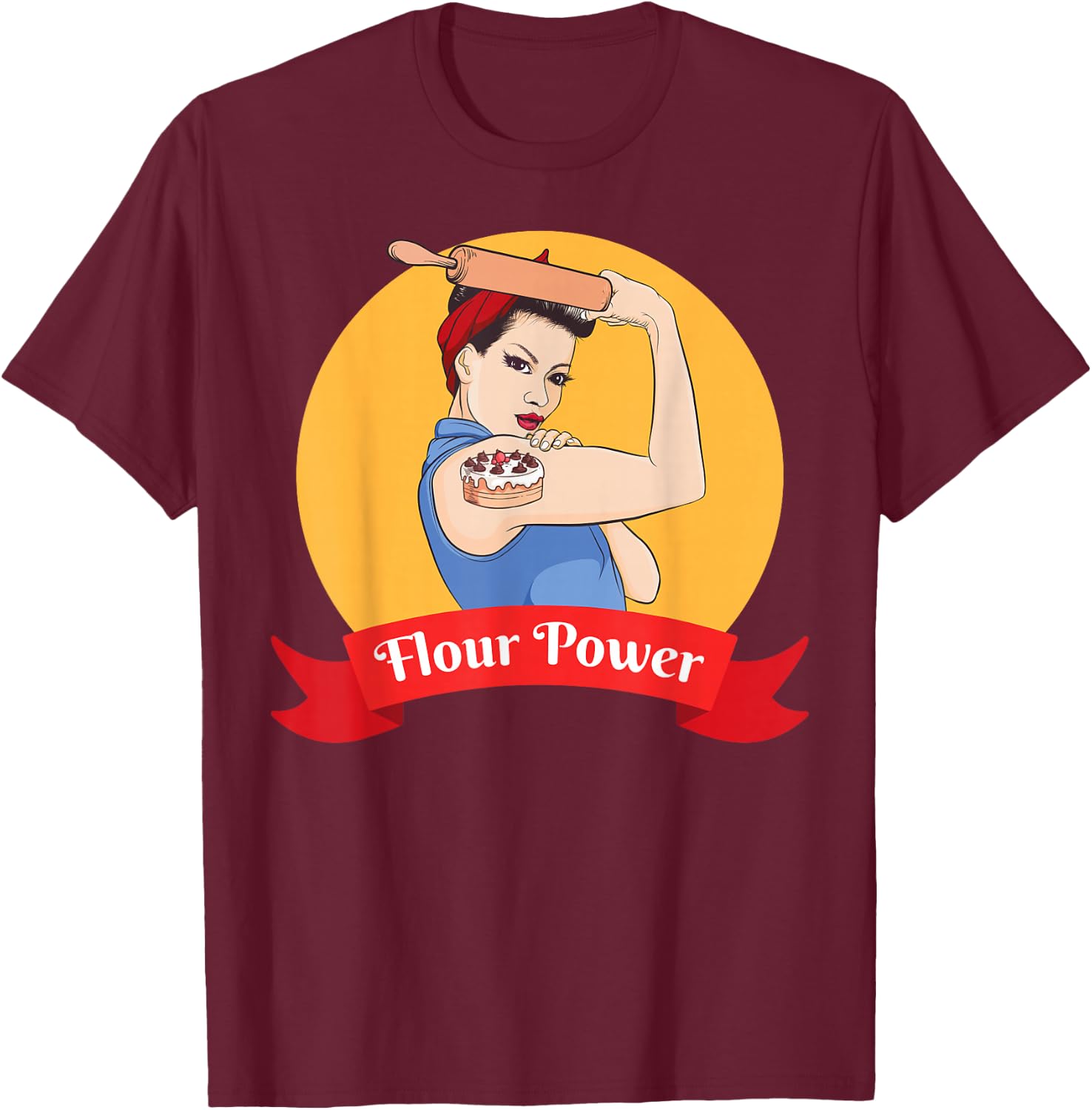 Funny Baking Baker Pastry Chef Women's T-Shirt - T-Shirt | Maroon