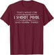 Pool Player Gifts - I Shoot Pool & I Know Things Billiards T-Shirt - T-Shirt | Maroon