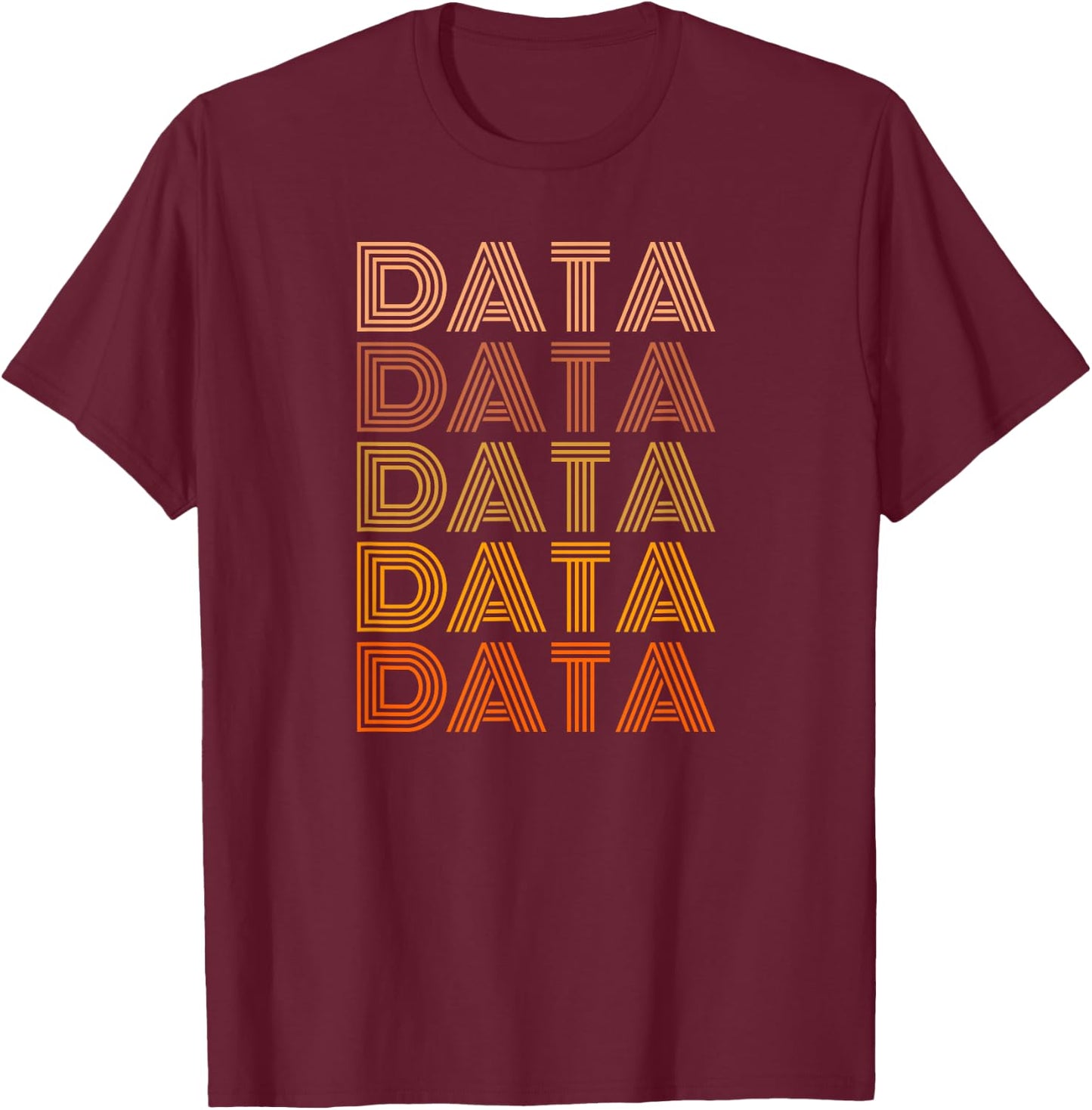 Retro Data Shirt Vintage Data Crypto Mining Data T-Shirt - T-Shirt | Maroon