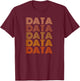 Retro Data Shirt Vintage Data Crypto Mining Data T-Shirt - T-Shirt | Maroon