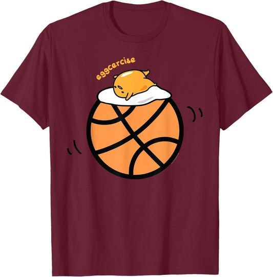 Gudetama Exercise eggcercise Basketball Fitness T-Shirt - T-Shirt | Maroon