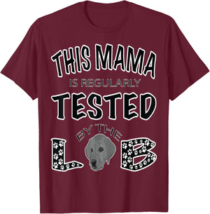 Lab Mama Dog Mom Gifts Fox Red Labrador Retriever T-Shirt - T-Shirt | Maroon