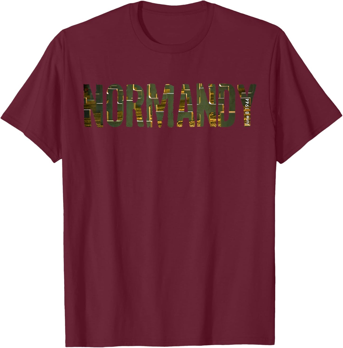 Normandy t shirt: Normandy shirt men T-Shirt - T-Shirt | Maroon