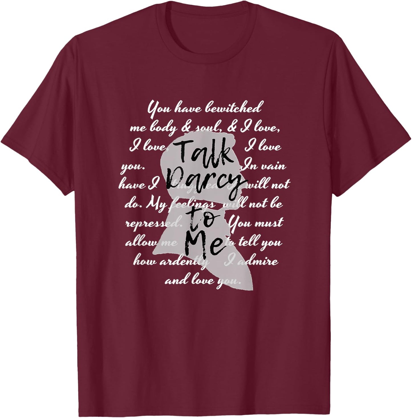 Jane Austen Shirt English Teacher Gifts Librarian T-Shirt - T-Shirt | Maroon