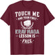 Krav Maga - Your First Lesson Free T-Shirt - T-Shirt | Maroon