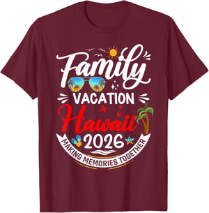 Vacation 2026 T-Shirt - T-Shirt | Maroon