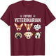 Future Veterinarian Shirt Kids Vet Dog Cat Youth T-Shirt - T-Shirt | Maroon