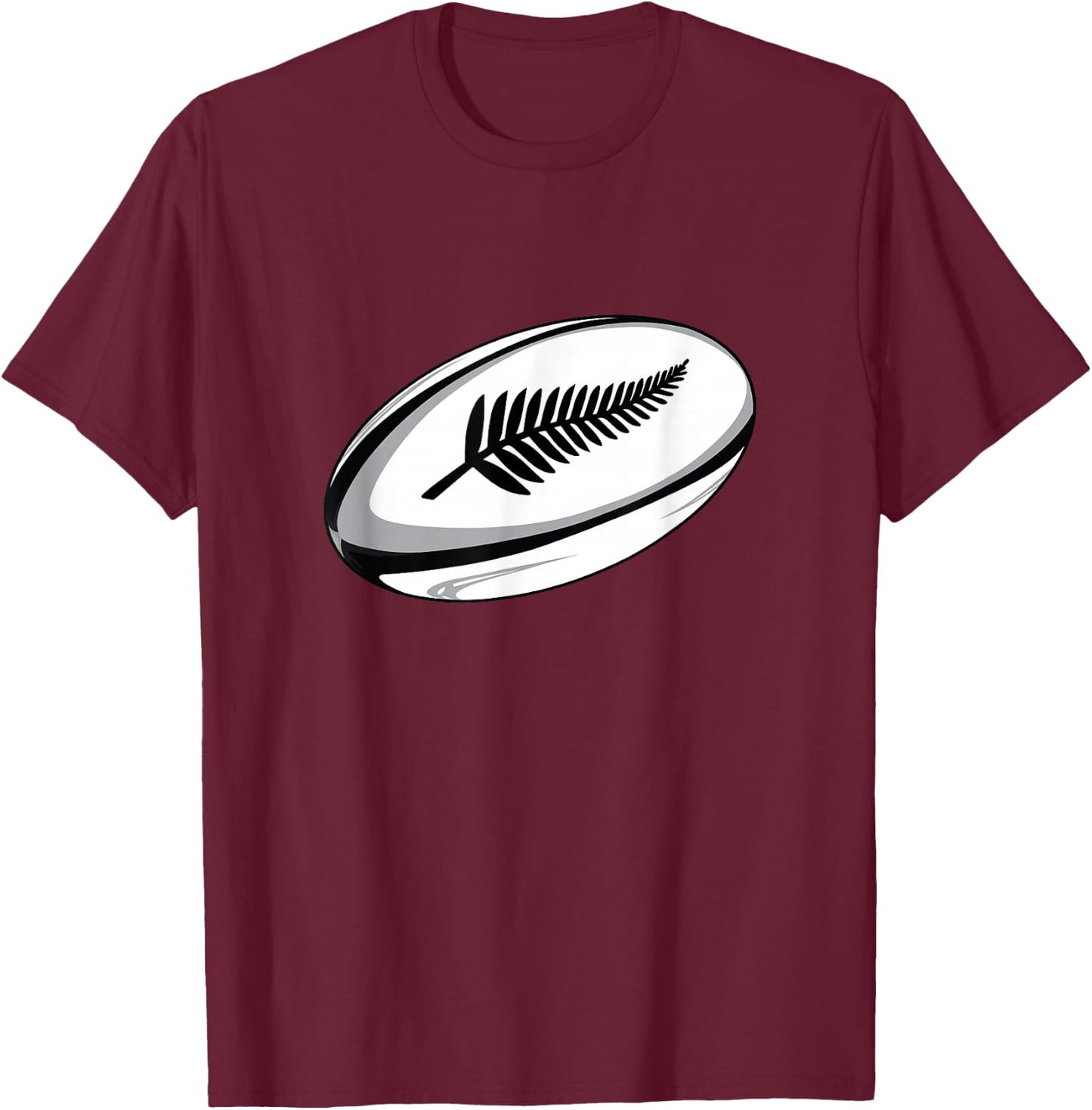 New Zealand Rugby Jersey T-Shirt - T-Shirt | Maroon