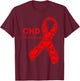 CHD Awareness Shirt congenital heart defect awareness T-Shirt - T-Shirt | Maroon