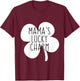 Kids Mommy and Me St Patricks Day for Toddler Mamas Lucky Charm T-Shirt - T-Shirt | Maroon